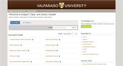 Desktop Screenshot of libguides.valpo.edu