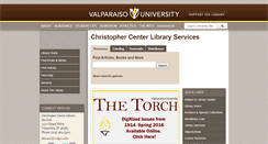 Desktop Screenshot of library.valpo.edu