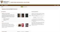 Desktop Screenshot of collections.valpo.edu