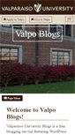 Mobile Screenshot of blogs.valpo.edu