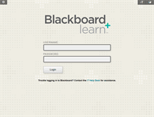 Tablet Screenshot of blackboard.valpo.edu